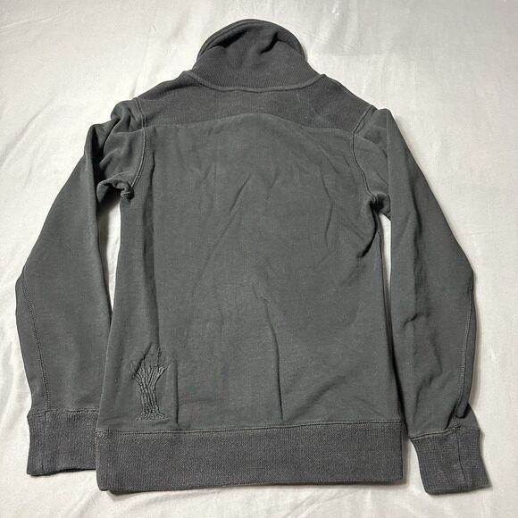 RAW G STAR Sweater Men Small Black Correct Line Cotton Shawl Collar Embroidered - Picture 1 of 13